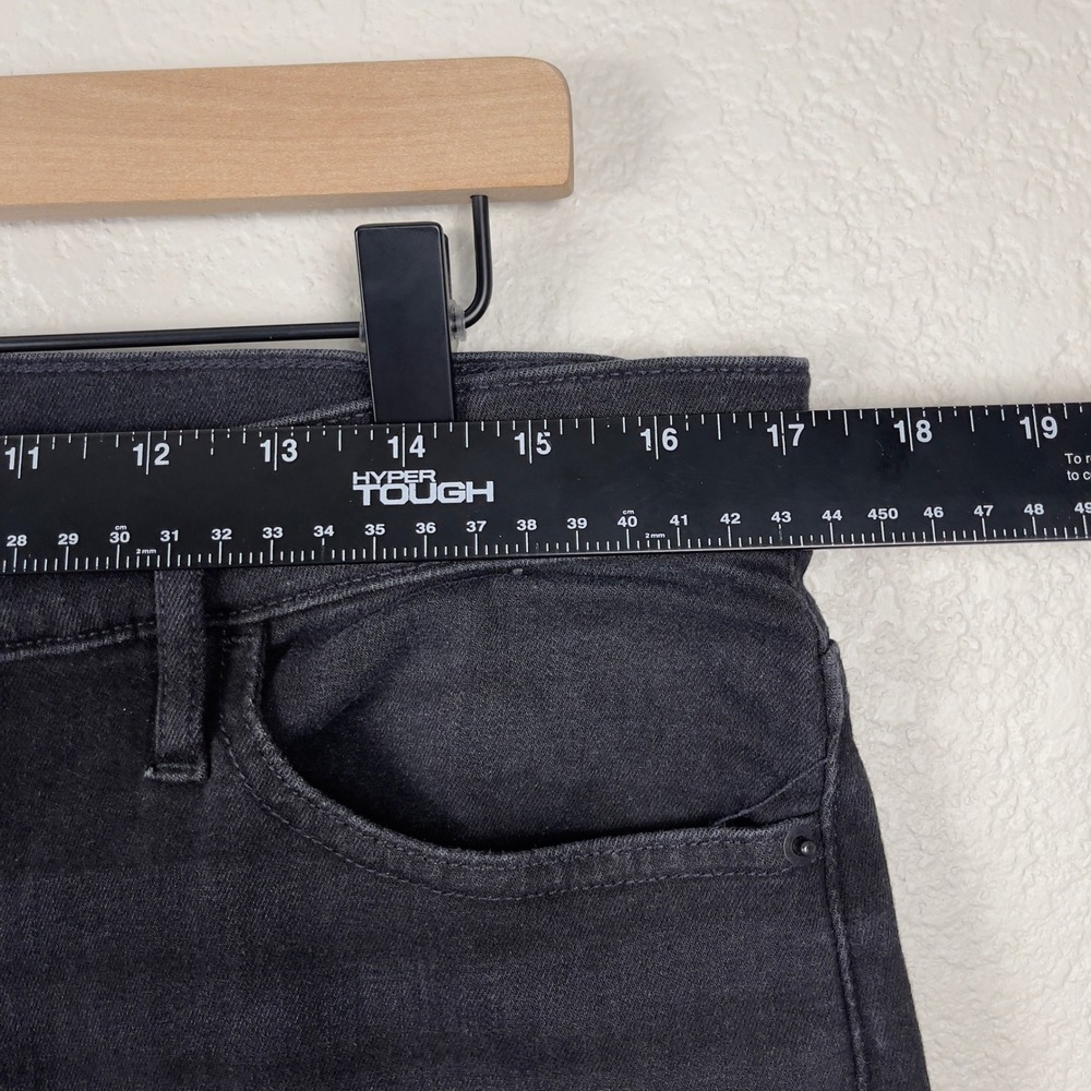 FRAME Le High Straight Jeans‎ High Rise 32 Tilt Black Faded Denim - Picture 10 of 10